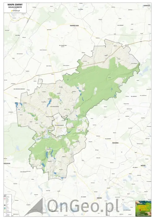 Mapa gminy Golub-Dobrzyń